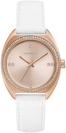 Bulova Caravelle Różowe złoto/Skóra Ø32 mm 44L251
