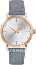 Bulova Caravelle Srebrny/Skóra Ø36 mm 44L257