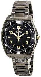 Bulova Czarny/Stal Ø44 mm 45A118