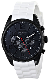 Bulova Caravelle Czarny/Guma Ø44 mm 45B121