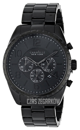 Bulova Caravelle Czarny/Stal Ø44 mm 45B122