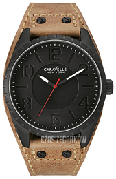 Bulova Caravelle Czarny/Skóra Ø44 mm 45B124