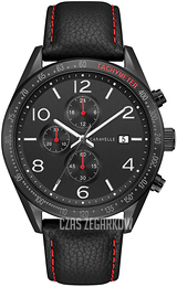 Bulova Caravelle Czarny/Skóra Ø44 mm 45B153