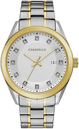 Bulova Caravelle Srebrny/Stal w odcieniu złota Ø44 mm 45B154
