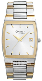 Bulova Caravelle Srebrny/Stal w odcieniu złota 45B32