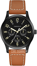 Bulova Caravelle Czarny/Skóra Ø40 mm 45C117