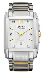 Bulova Caravelle Srebrny/Stal w odcieniu złota 45D100