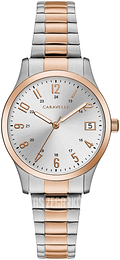 Bulova Caravelle Srebrny/Stal w kolorze różowego złota Ø30 mm 45L183