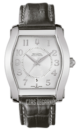 Bulova Accutron Srebrny/Skóra 63F68