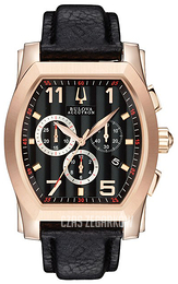 Bulova Accutron Czarny/Skóra 64B114