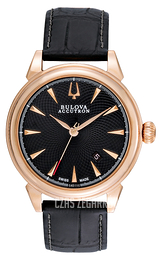 Bulova Accutron Czarny/Skóra Ø42 mm 64B116