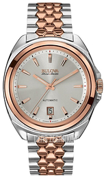 Bulova Srebrny/Stal w kolorze różowego złota Ø42 mm 65B159