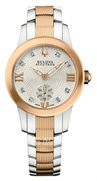 Bulova Accutron Srebrny/Stal w kolorze różowego złota Ø31 mm 65P101