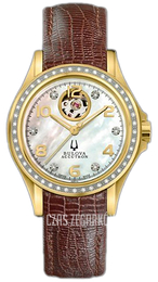 Bulova Accutron Biały/Skóra Ø34 mm 65R110