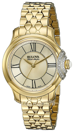 Bulova Diamond Szampański/Stal w odcieniu złota Ø31 mm 65R160