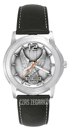 Bulova Harley-Davidson Srebrny/Skóra 76A12