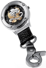 Bulova Harley-Davidson Czarny/Skóra 76A136