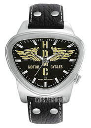 Bulova Harley-Davidson Czarny/Skóra Ø42 mm 76A141