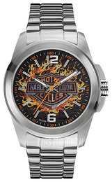 Bulova Harley-Davidson Czarny/Stal Ø44 mm 76A147