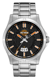 Bulova Harley-Davidson Czarny/Stal Ø38 mm 76B162