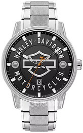 Bulova Harley-Davidson Czarny/Stal Ø45 mm 76B182