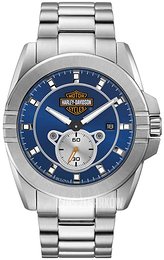 Bulova Harley-Davidson Niebieski/Stal Ø44 mm 76B183