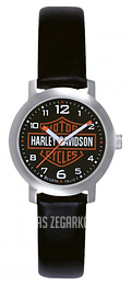 Bulova Harley-Davidson Czarny/Skóra 76L10
