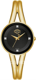 Bulova Harley-Davidson Czarny/Stal w odcieniu złota Ø30 mm 77P100