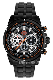 Bulova Harley-Davidson Czarny/Stal Ø42 mm 78B121