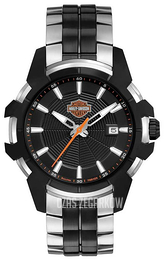 Bulova Harley-Davidson Czarny/Stal Ø44 mm 78B124