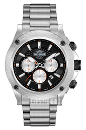 Bulova Harley-Davidson Czarny/Stal Ø38 mm 78B126