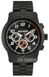 Bulova Harley-Davidson Czarny/Stal 78B138