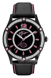 Bulova Harley-Davidson Czarny/Skóra Ø20 mm 78L113