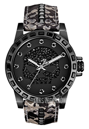 Bulova Harley-Davidson Czarny/Skóra 78L116