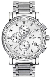 Bulova Diamond Srebrny/Stal Ø39 mm 96000