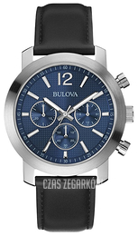 Bulova Niebieski/Skóra Ø40 mm 96A160