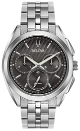 Bulova Czarny/Stal Ø42 mm 96A186