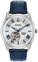 Bulova Classic Srebrny/Skóra Ø42 mm 96A206