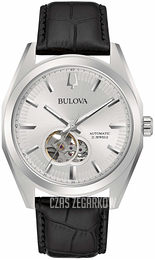 Bulova Surveyor Srebrny/Skóra Ø42 mm 96A272