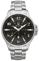 Bulova Czarny/Stal Ø44 mm 96B134