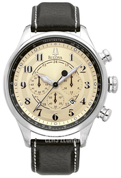Bulova Kremowy/Skóra Ø44 mm 96B137