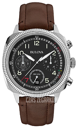 Bulova Czarny/Skóra 96B250