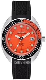 Bulova Devil Diver Pomarańczowy/Guma Ø41 mm 96B350