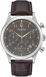Bulova Szary/Skóra Ø43 mm 96B356