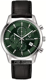 Bulova Classic Zielony/Skóra Ø41 mm 96B413