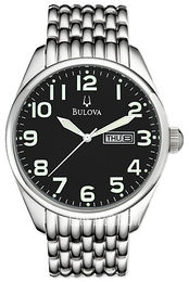 Bulova Dress Czarny/Stal Ø42 mm 96C29