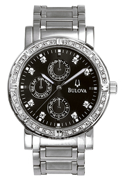 Bulova Highbridge Czarny/Stal Ø39 mm 96E04