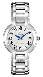 Bulova Precisionist Biały/Stal Ø30 mm 96L168