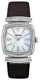 Bulova Crystal Biały/Skóra 96L194