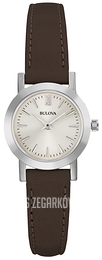 Bulova Srebrny/Skóra Ø24 mm 96L210